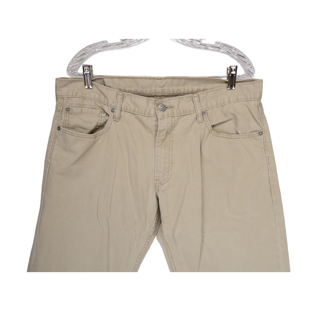 Levis 514 Beige Khaki Straight Leg Pants Jeans Mens Size 36x34 White Tag - Picture 3 of 12